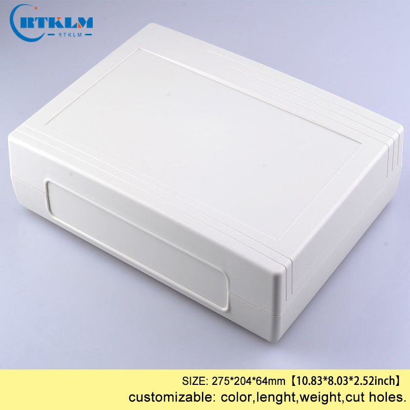 Wall mount plastic housing for electronics abs plastic project case diy junction box plastic instrument enclosure 275*204*64mm