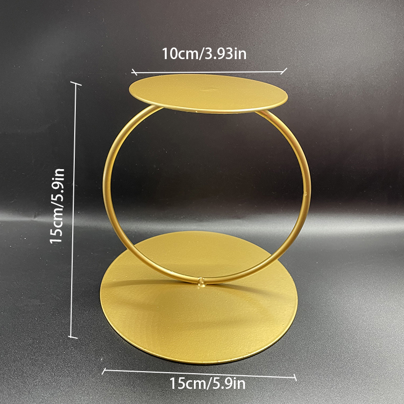 Metal Wedding Birthday Tier Cake Stand Floating Cake Separator Small Cute Party Cake Display Stand: DEEP BLUE