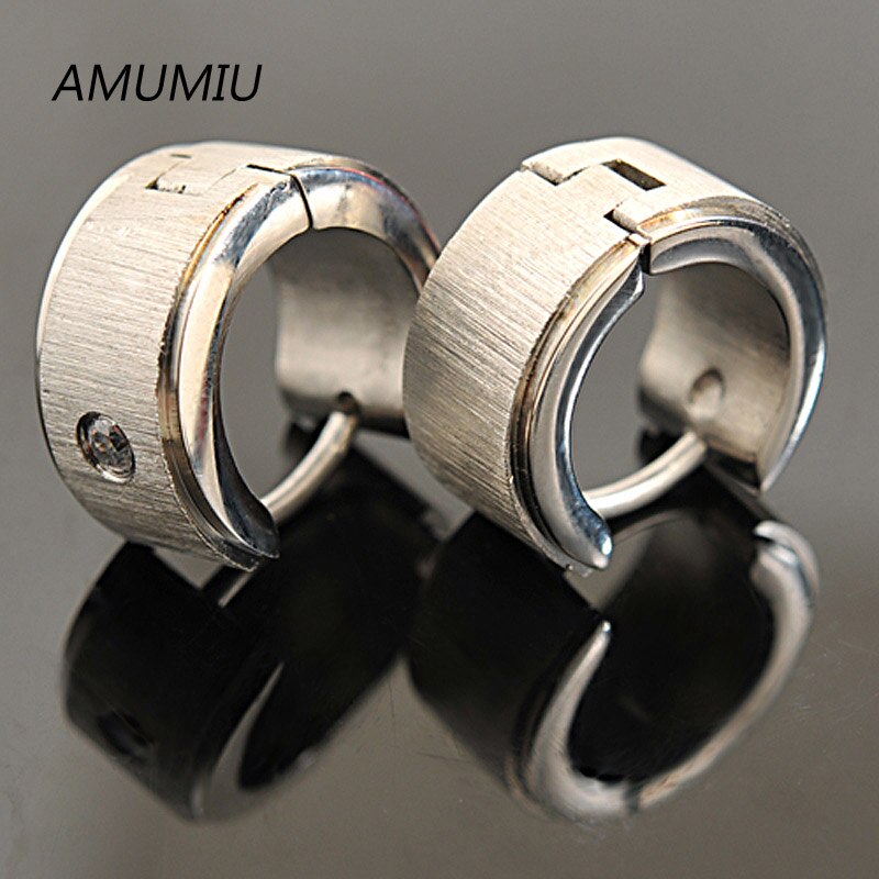 Amumiu venda quente!! Punk aço inoxidável masculino parafuso prisioneiro brincos moda jóias femininas atacado ke015: 3