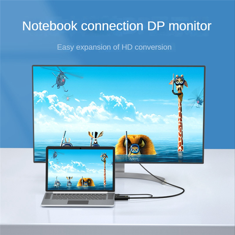 HDMI-Compatible Male to Displayport Female Converter Cable 4K@60Hz HDMI-Compatible to DP Converter Adapter Cable