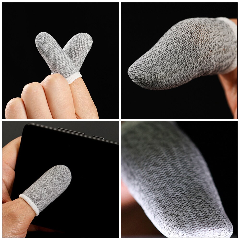 10 Pcs Flexibele Vinger Mouwen Comfortabele Dunne Vinger Covers Spel Levert