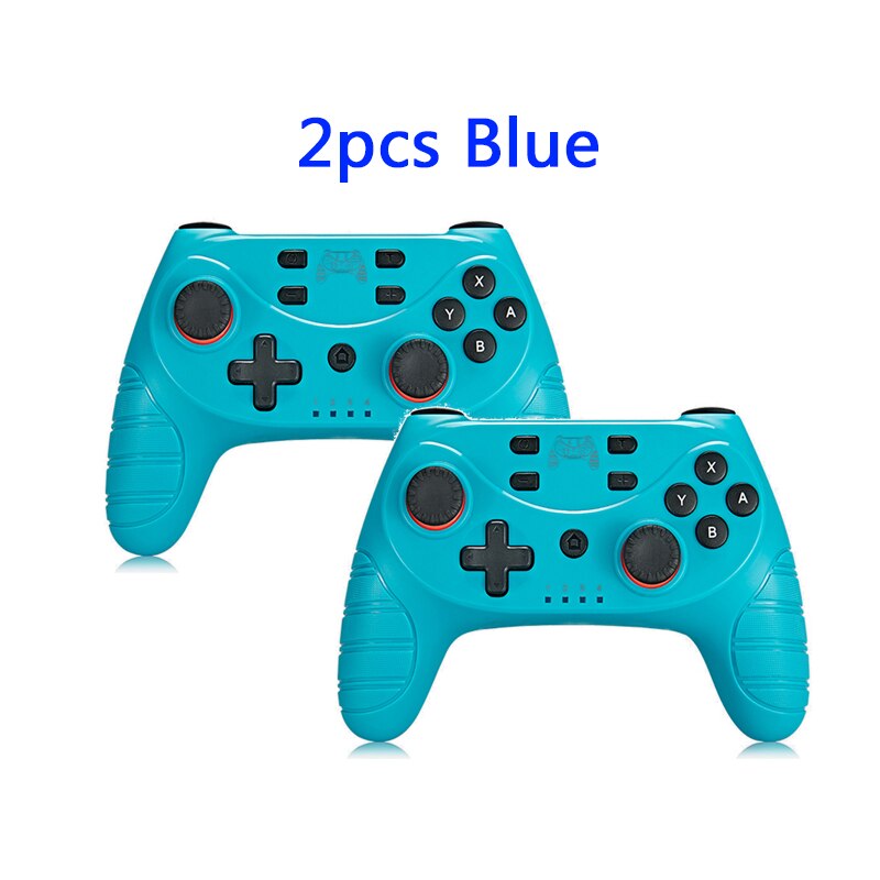 Mando inalámbrico Bluetooth para consola n-Switch Pro Lite, compatible con NS Switch, videojuego, Joystick USB, pc: 2pcs Blue