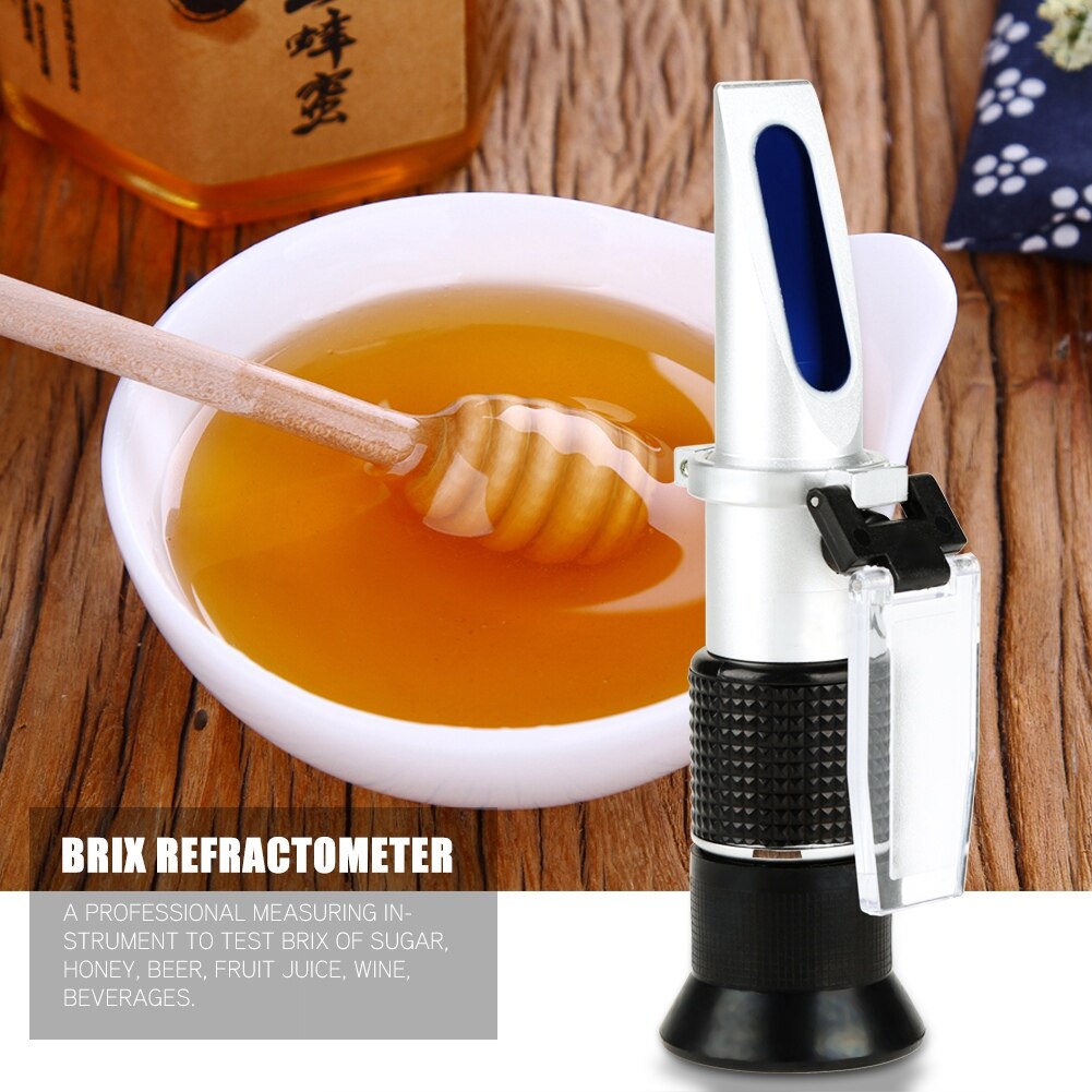 58-90% Accurate Brix Refractometer Optical Sugar Food Beverages Content Meter Honey Sugar Tester Meter