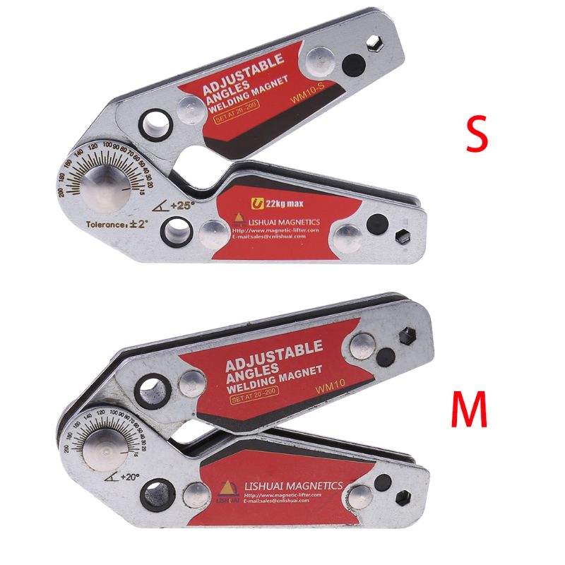 Soporte de soldadura magnética, ángulos ajustables, herramientas de localización de abrazadera de imanes 20-200 con posicionador de llave hexagonal, suministros de herramientas.