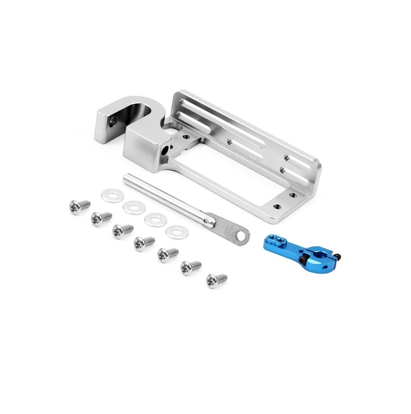 Dispositif de commutation servo parabolique, dispositif de lancer de véhicule aérien, distributeur de Tarot avec bras servo 25T pour télécommande de voiture RC ES3001: WHITE