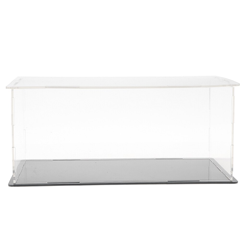 Acrylic Display Box Perspex Case Self-Assembly Plastic Base Dustproof For Model