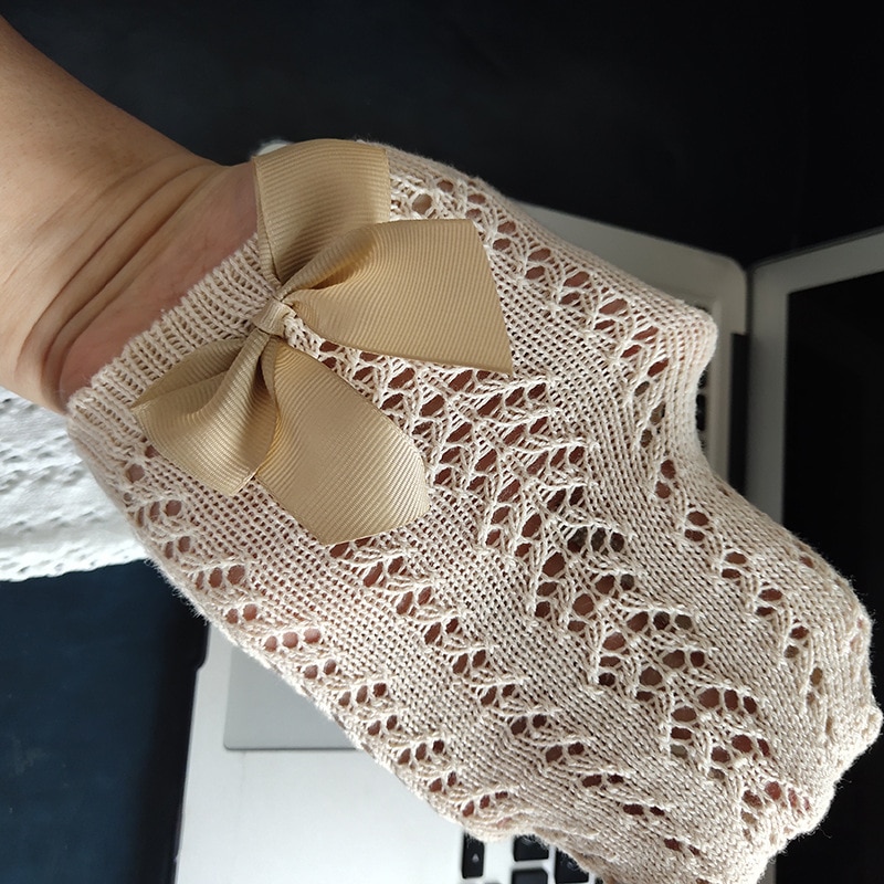 Baby Mädchen Knie Hohe Socken Königliche Prinzessin Stil Farben Mit Bogen Baby Kleinkind Lange Rohr Bogen Streifen Socken freundlicher aushöhlen Socke