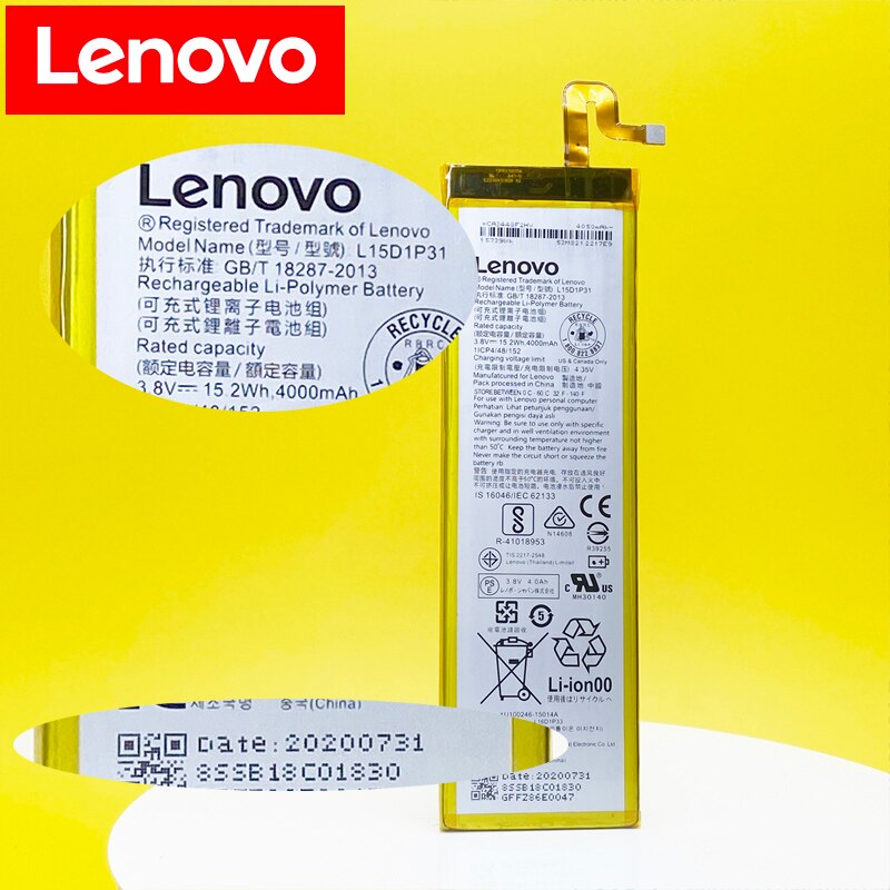 Original L15D1P31 For Lenovo Yoga Tab 3 Pro YT3-X90L YT3-X90F YT3-X90X X90 Battery