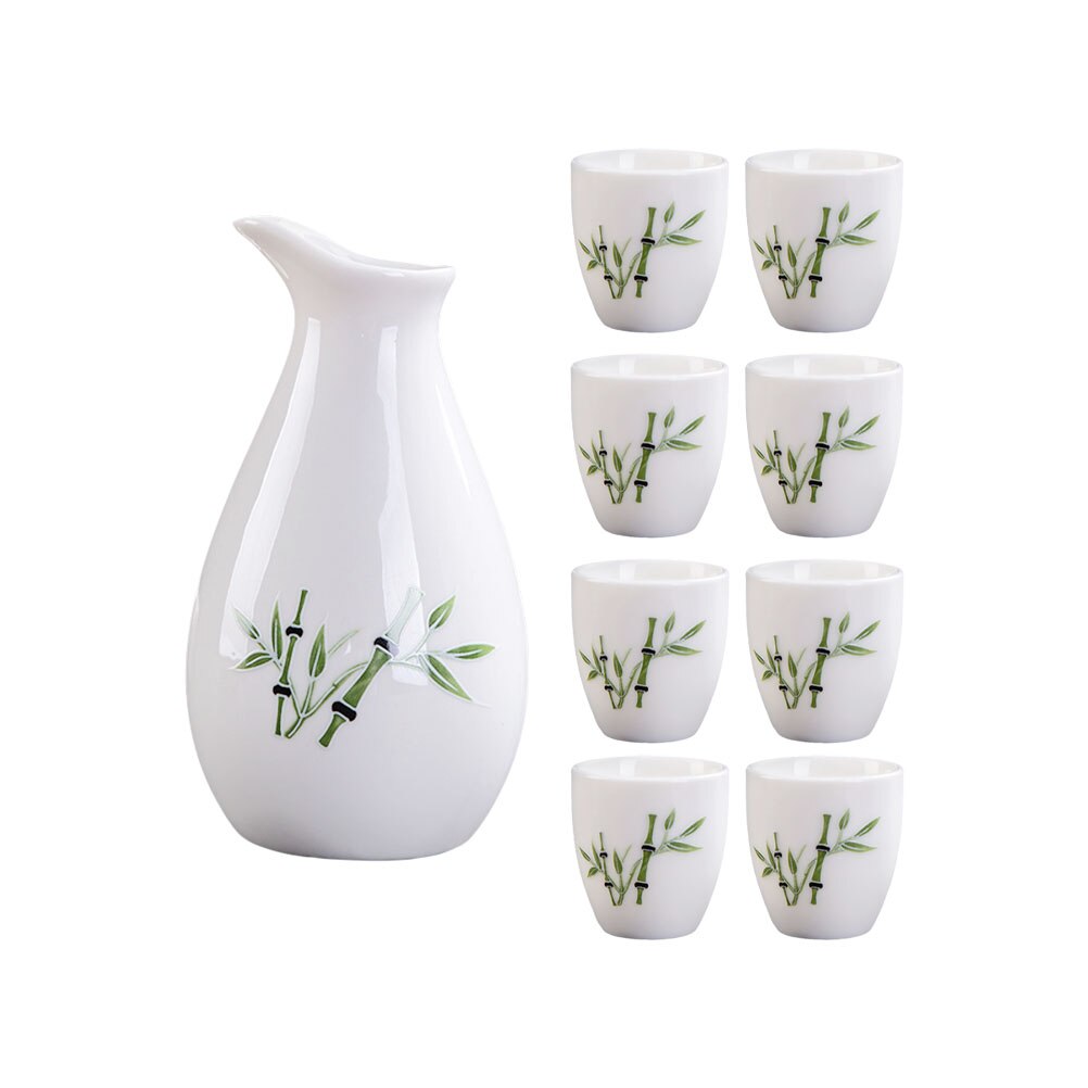 1 Set of Sake Cup and Pot Serving Cup Storage Pot