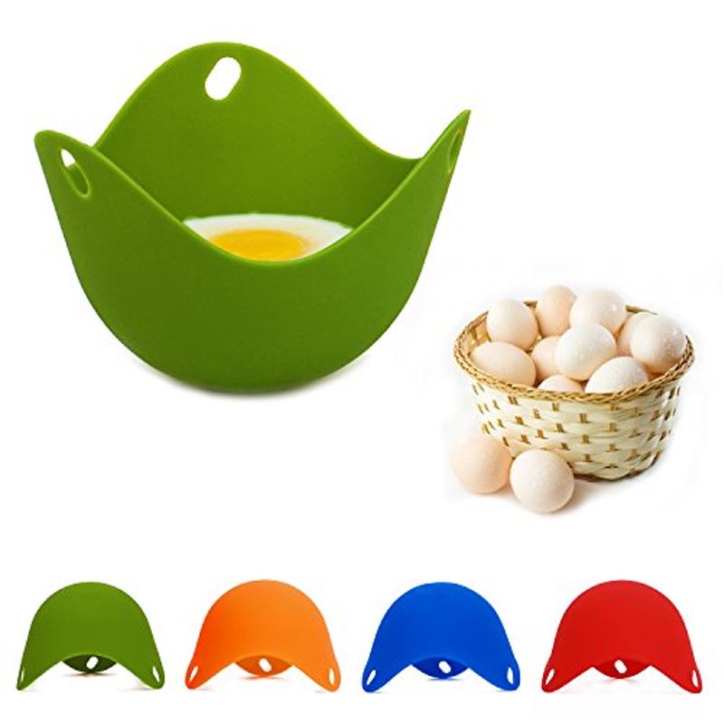 Natural Silicone Egg-Boiler Environmental Protection Egg Steamer Multicolor