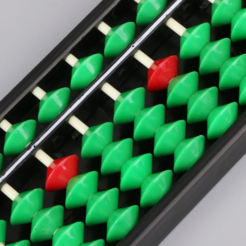 15 staven rode groene kralen kolom plastic abacus soroban school leer telhulpmiddel voor wiskundeonderwijs