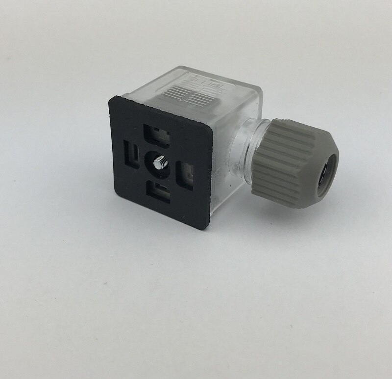 Norme femelle du connecteur DIN 43650 de cc à ca de prise électrique avec le lampe-témoin LED pour l'électrovanne hydraulique