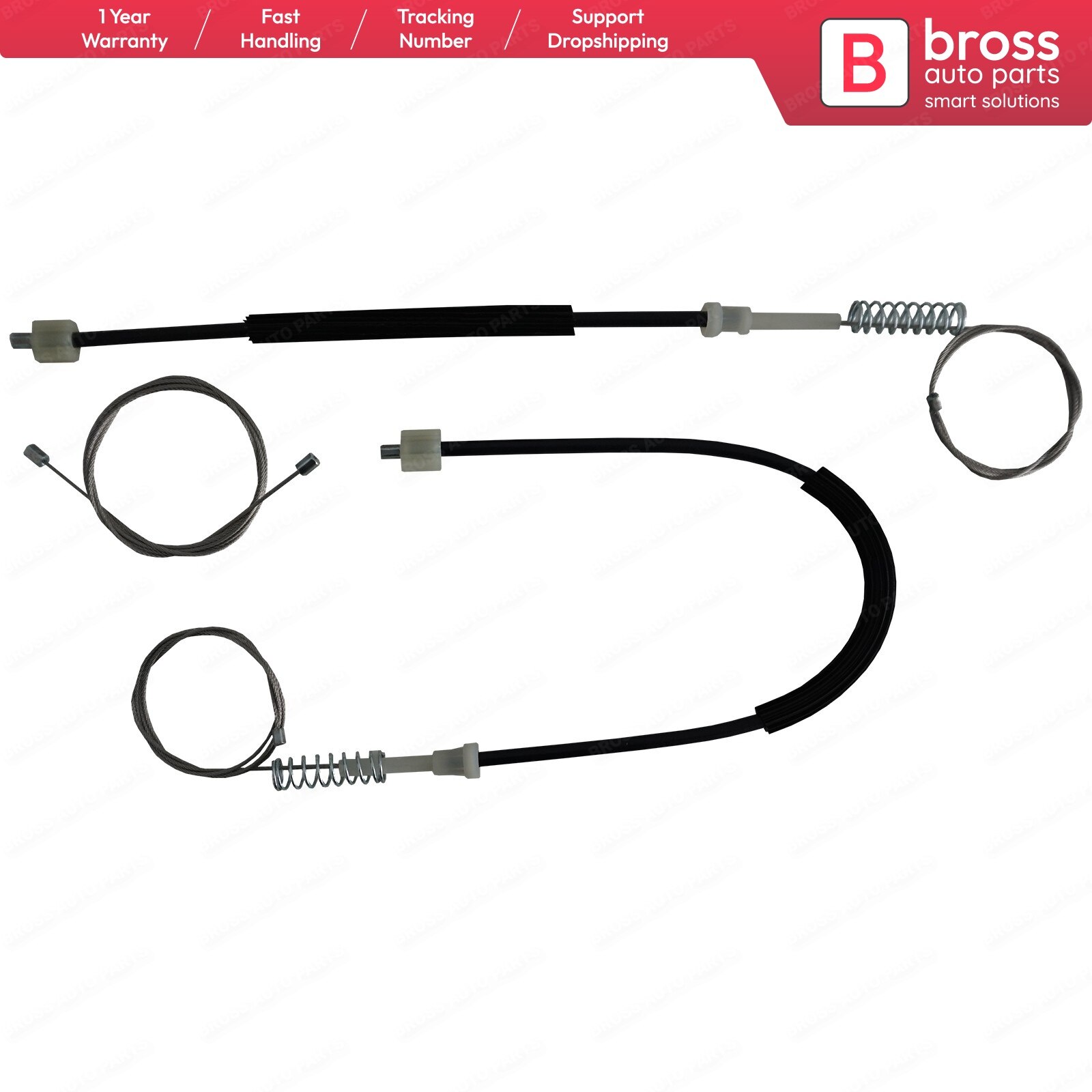 BWR5362 Window Regulator Repair Set Front A4477204000, A4477203900 for Mercedes Vito W640 W447 W448 Made in Turkey