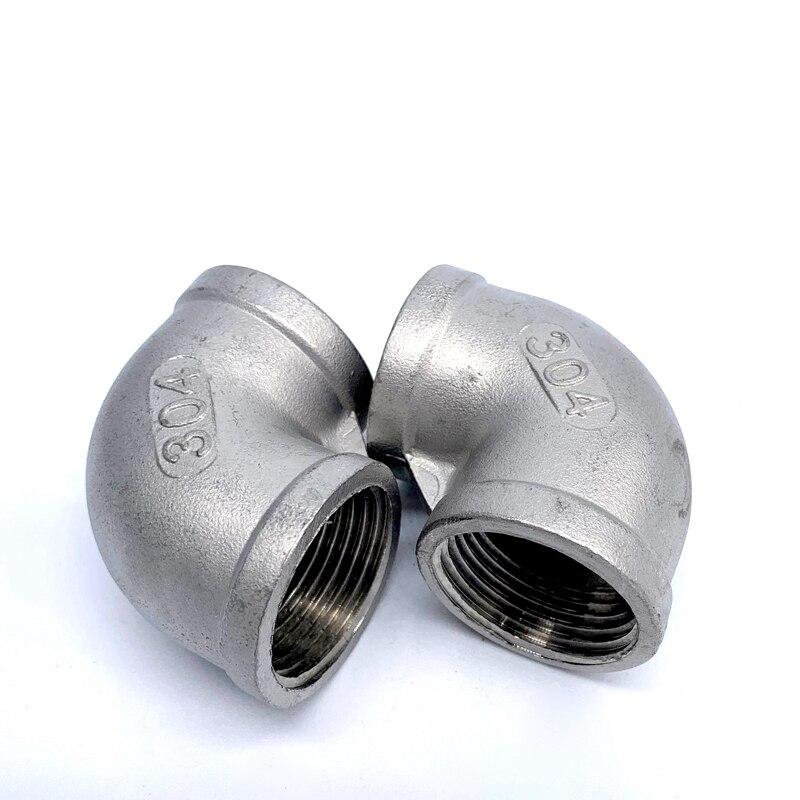 1/8 '' - 2'' NPT filettatura femmina 304 acciaio inossidabile uguale raccordo per tubo dell'acqua a gomito da 90 gradi connettore per giunto SS304