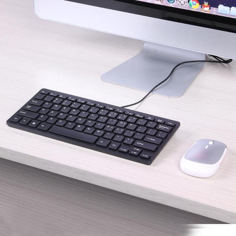Durable Keyboard Multi-function K1000 Super Slim USB Mini Multimedia Wired Keyboard Waterproof Kaypad for Laptop