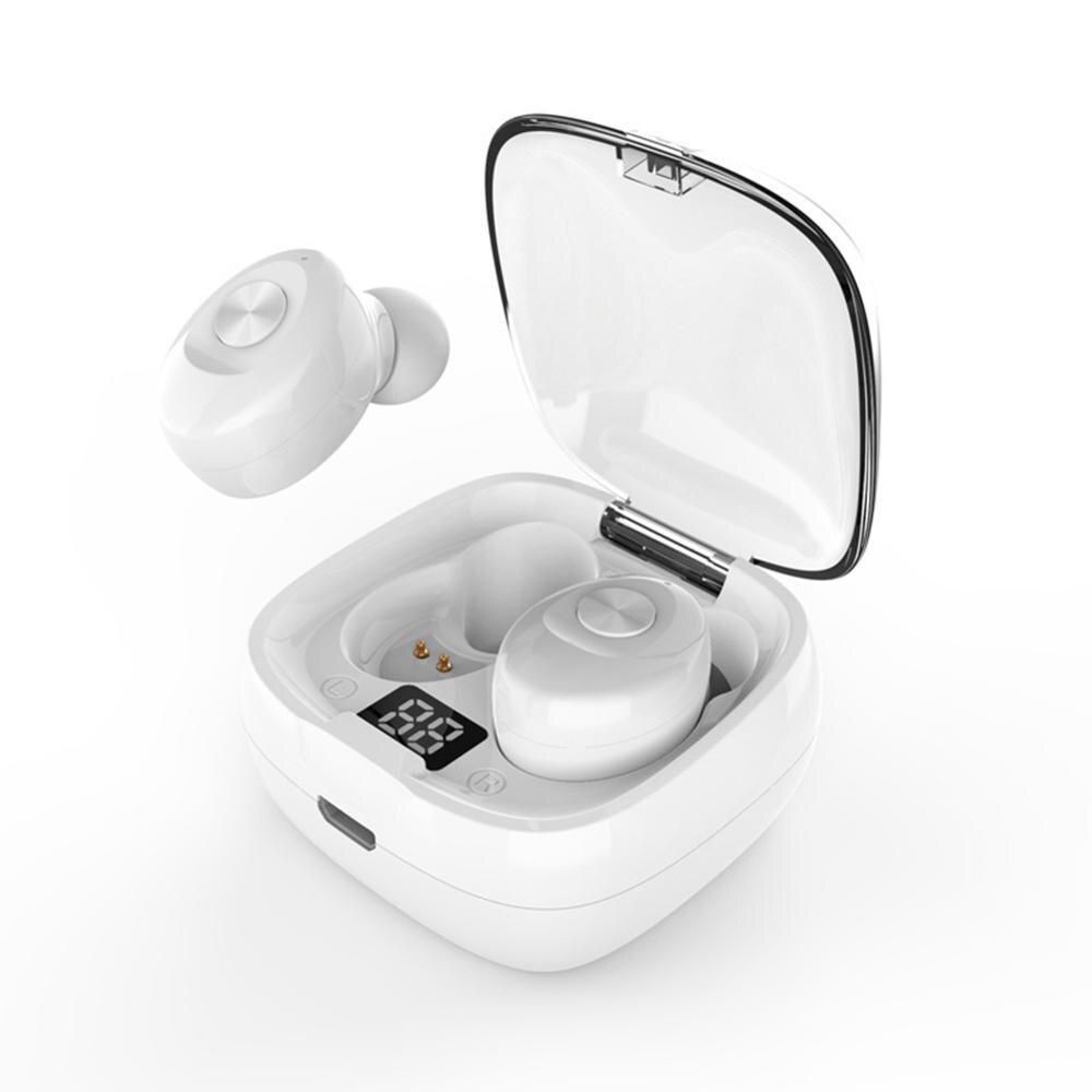 Langattomat bluetooth nappikuulokkeet in-ear kuulokkeet digitaalisella näytöllä latausrasia ipx 5 vedenpitävä urheilukuuloke