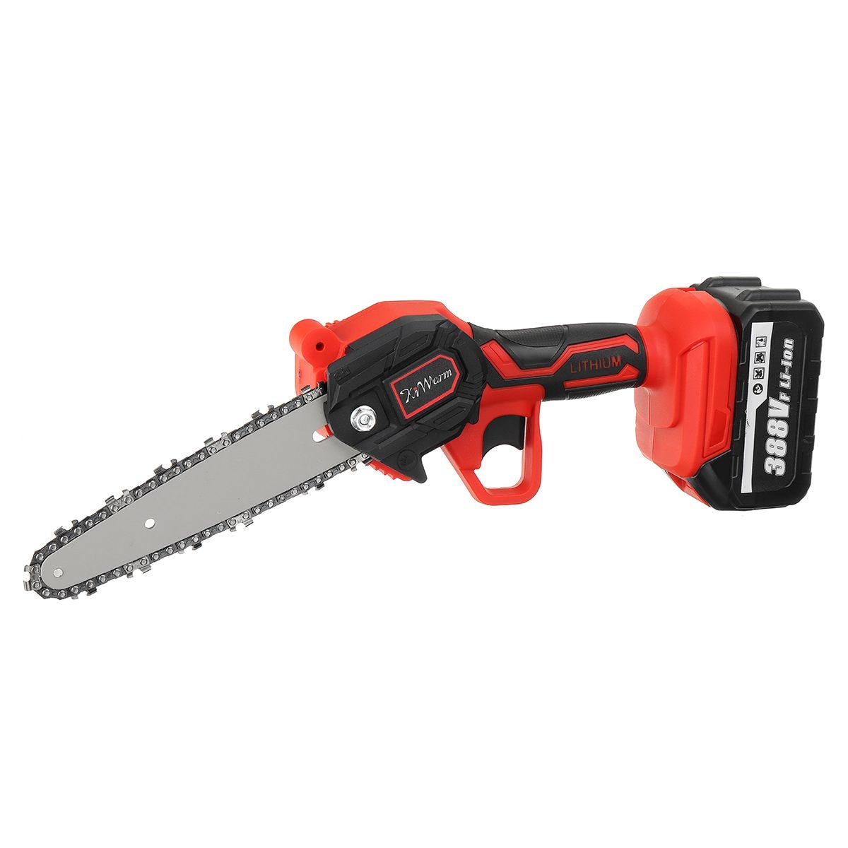 3000W 6Inch 388V Cordless Electric Chain Saw With 2Pc Battery Woodworking Cutter Pruning ChainSaw Garden Logging Saw Power Tools