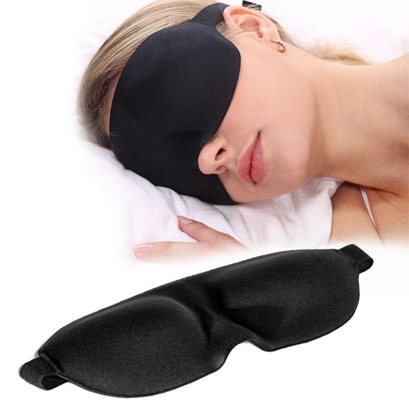 3D Slaap Masker Natuurlijke Slaap Masker Voor Ogen Eyeshade Cover Shade Eye Patch Zachte Draagbare Blindfold Travel Eyepatch