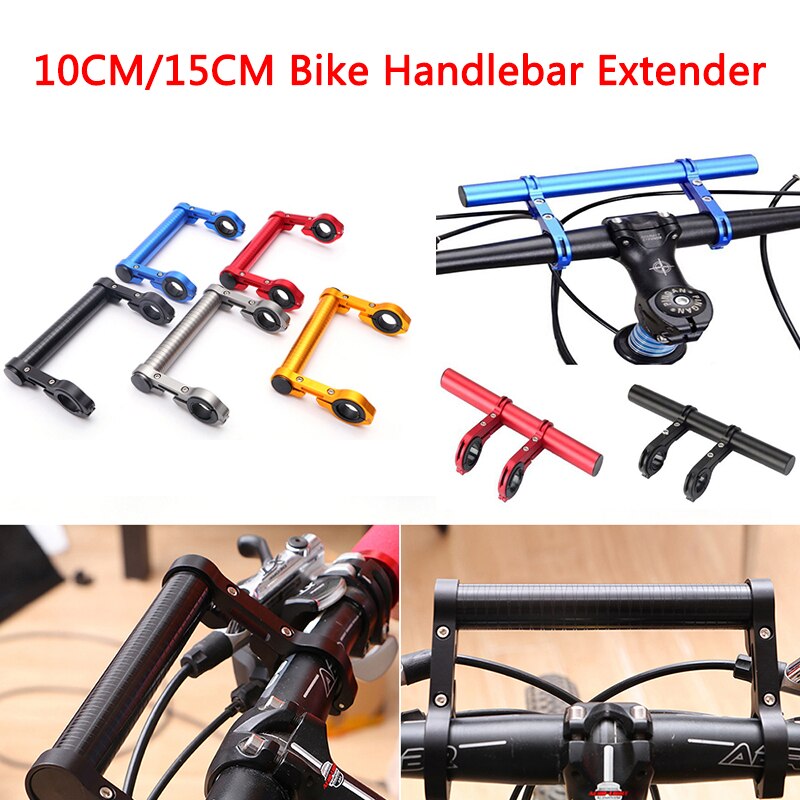 10-15Cm Fietsstuur Uitgebreide Bike Aluminium Frame Extender Mount Houder Koplamp Lamp Zaklamp Houder Accessoires