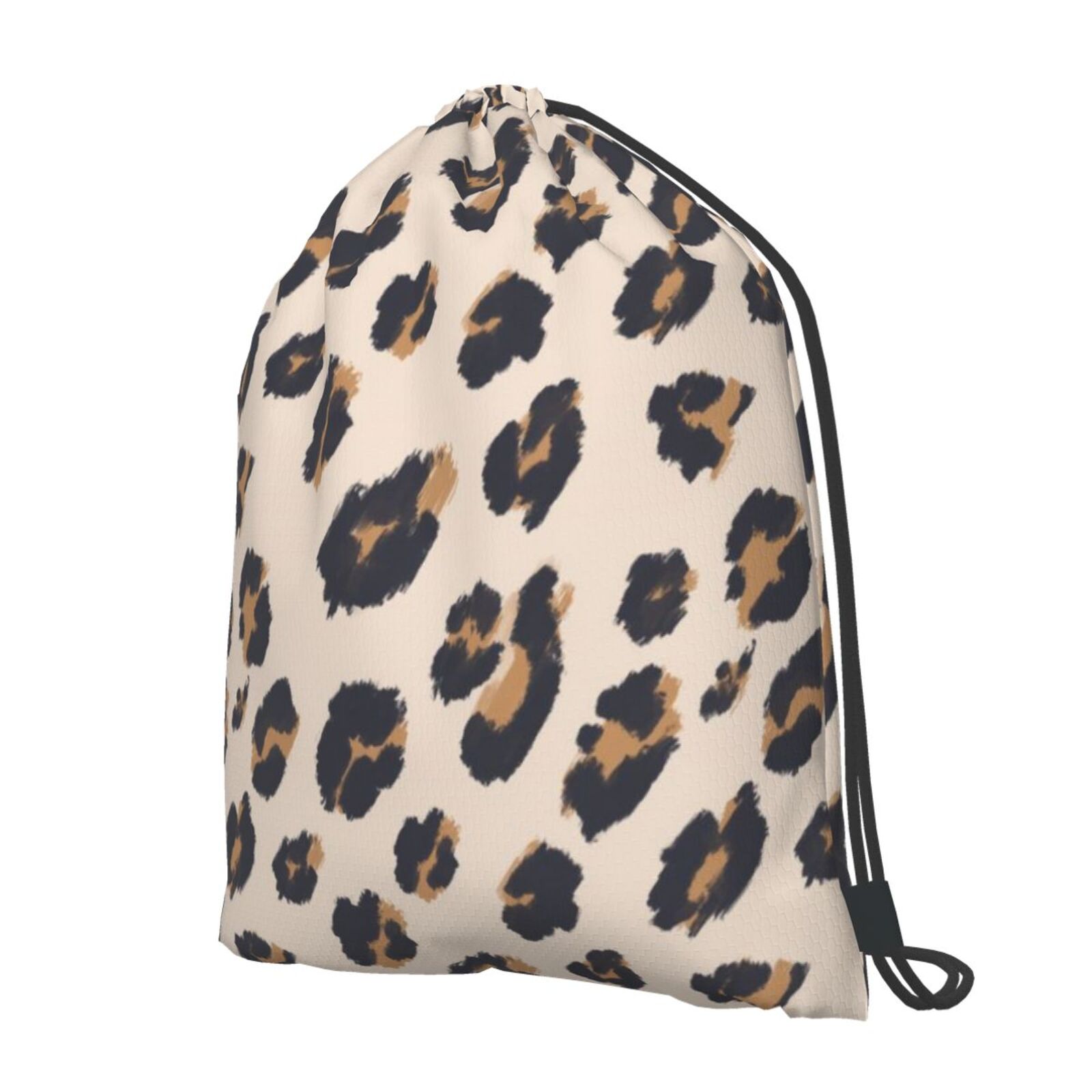 Luipaard Patroon Trekkoord Rugzak Tas Cinch Tas Sporttas Size 42Cm * 50Cm