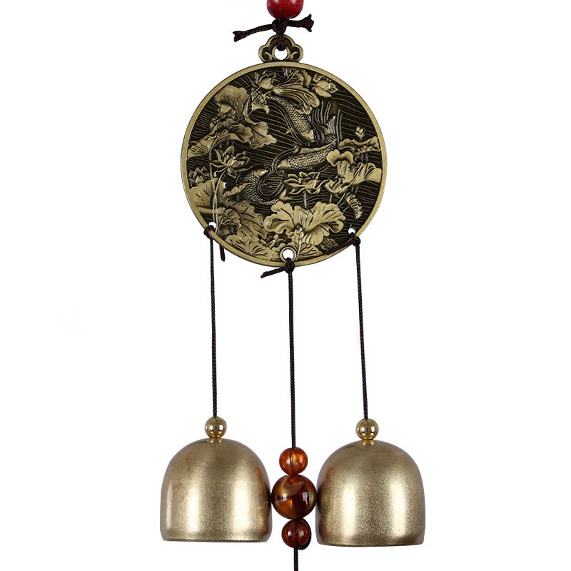 Sino de Bronze pingente porta quarto estudo feng shui sinos de vento pingente alternativa