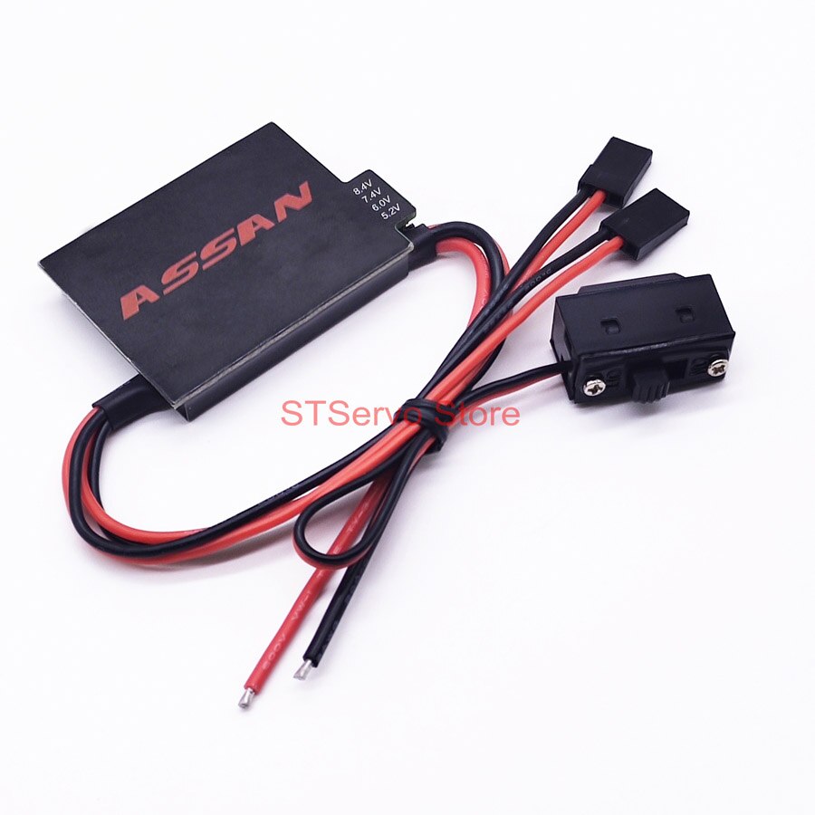 Assan UBEC-8A 16A DUAL UBEC 2-8s Lipo Supportted Output 5.2 6.0 7.4 8.4v Adjustable Servo Power Supply RC Model Airplane Robot