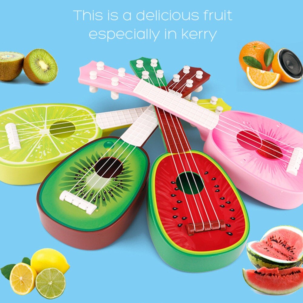 32CM Children Kids Learn Guitar 4 String Ukulele Cute Mini Fruit Can Play Musical Instruments Kid #262381