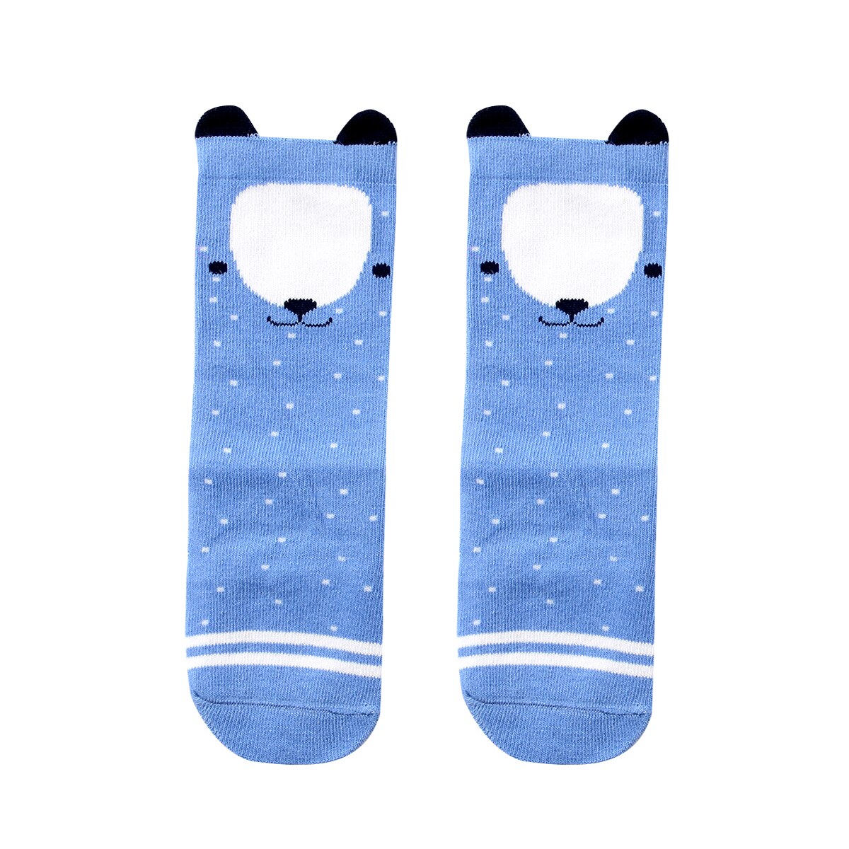 Kleinkind Baby Mädchen Kurze Socken Niedlichen Karikatur Ebene Socken Weiche Baumwolle Kniehohe Baby Junge Mädchen Socke Blumen- freundlicher Socken: Blau / 2T zu 4T
