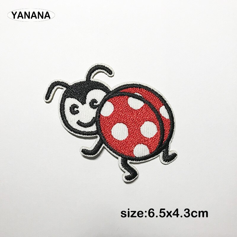 Ladybird Borduurwerk Patch Baby Kleding Patch Rugzak Decoratie Kleine Applique Ijzer Op Patch Diy Kleding: 3