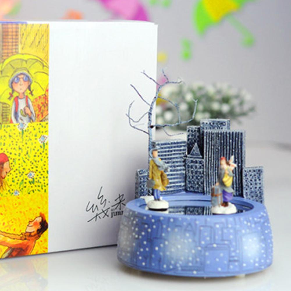 Boy girl magnet music box birthday christmas beautiful melody resin material