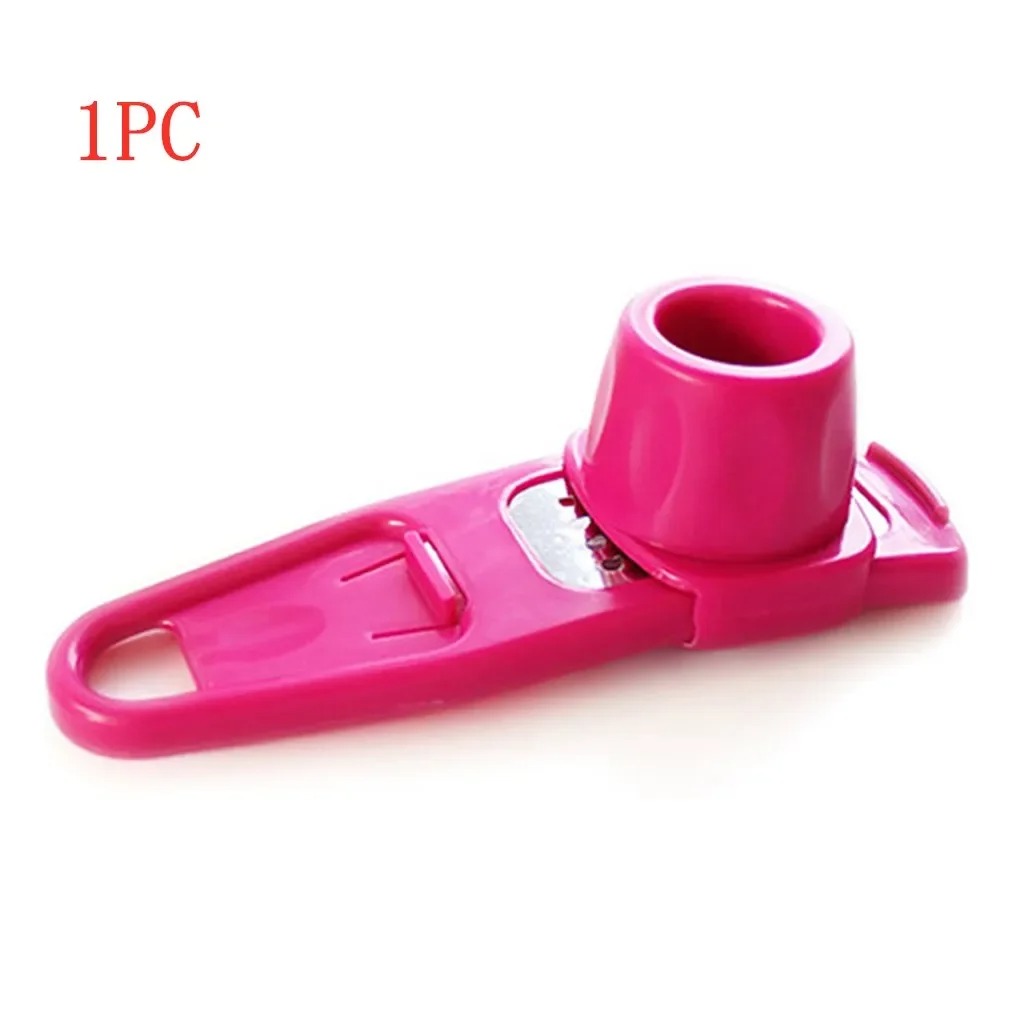 1PCS Knoflook Crusher Druk Multifunctionele Handleiding Gember Knoflook Slijpen Rasp Cutter Knoflook Dunschiller Keuken Gereedschap: Licht Groen