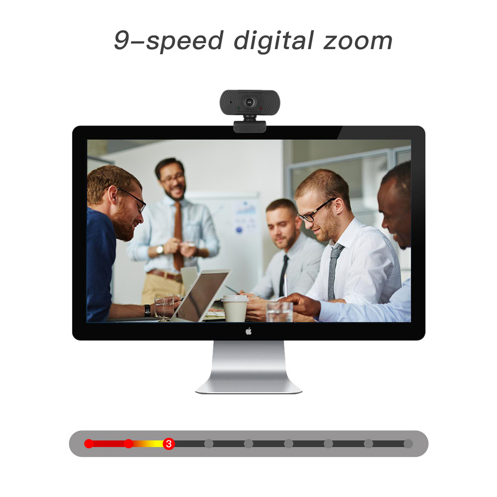 Webcam 1080p com microfone para computadores., câmera para pc articulada para lives, transmissões de vídeo, videochamada, conferências e trabalho.