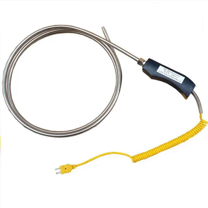 K Type thermocouple, WRNK-187/104 temperature probe, special for zinc/aluminum water heater Temperature sensor, 800℃ L300-1500