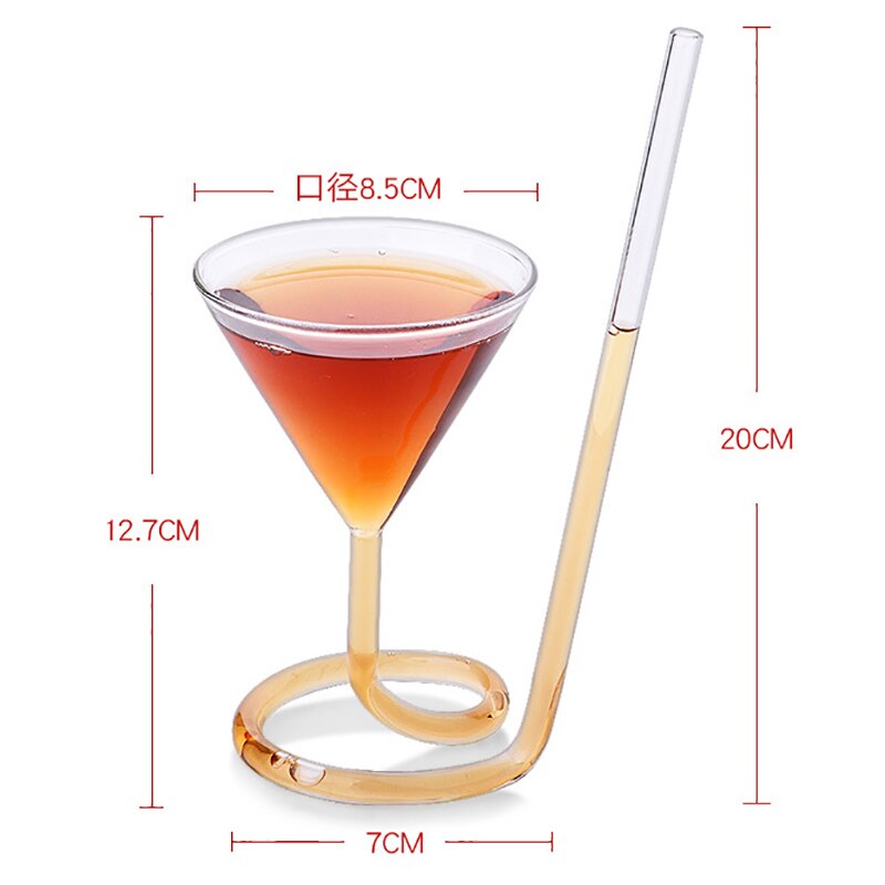Verre à vin rotatif à longue queue, pour Cocktail, Martini Vampire , verre à vin moléculaire