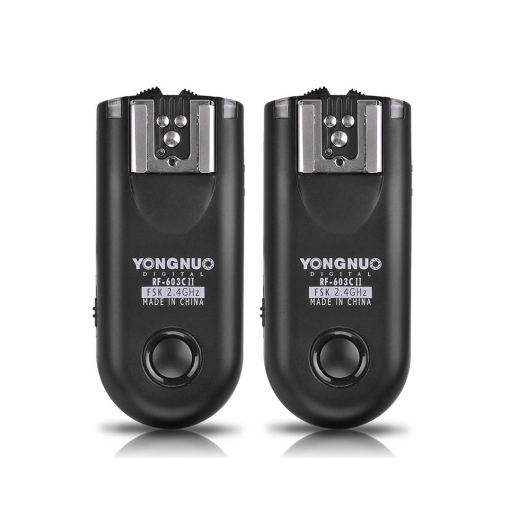 YONGNUO RF-603 II Flash Trigger 2 Transceivers Set Ontspanknop voor Canon Nikon Pentax DSLR Camera RF-603 II C1 C3 N1 N3 6D