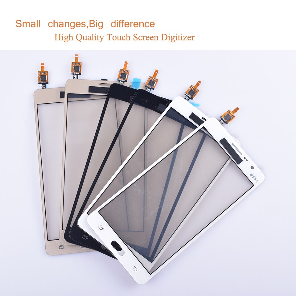 10 Pcs/lot pour Samsung Galaxy On7 G6000 SM-G6000 écran tactile panneau capteur numériseur verre écran tactile pas LCD noir blanc or