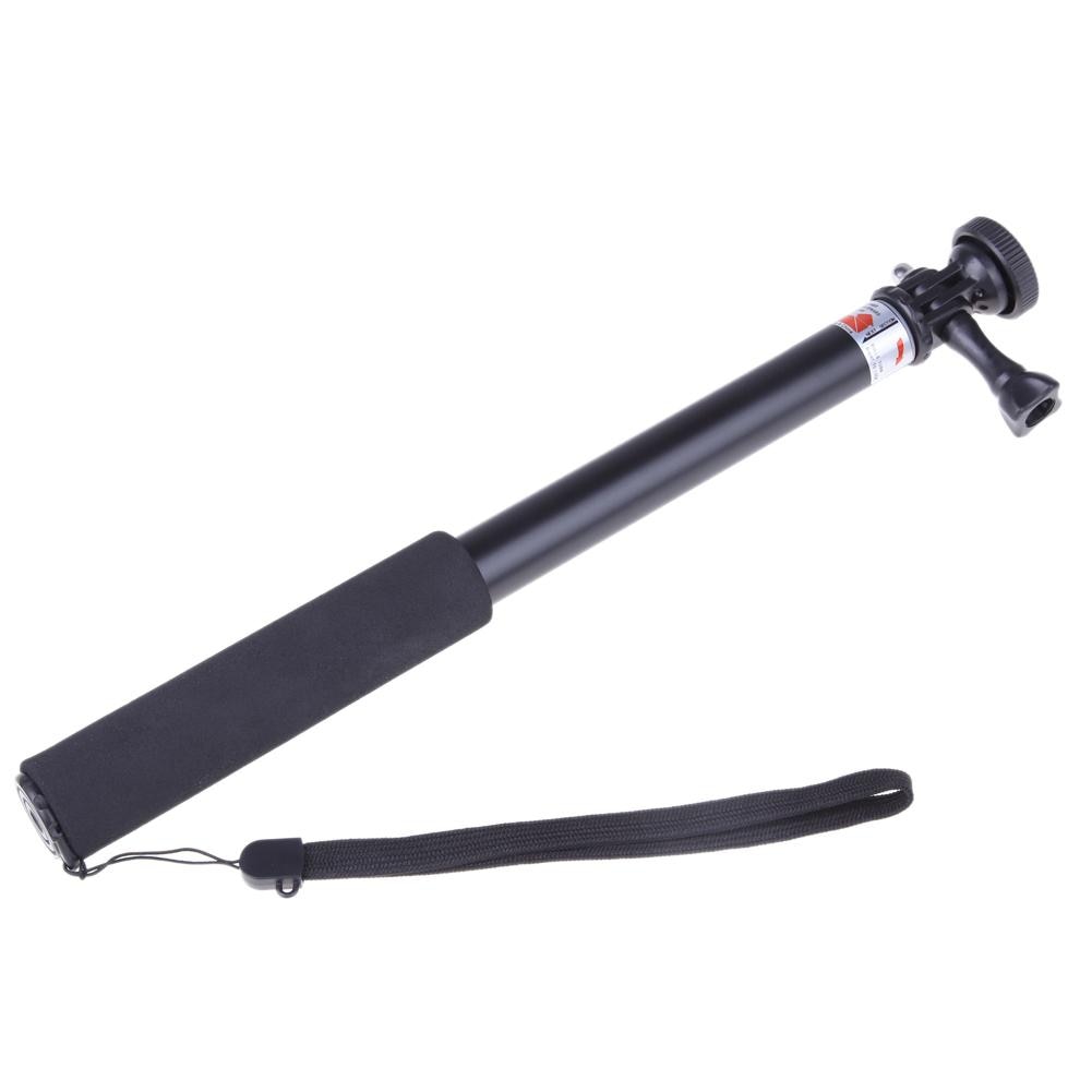 Palo telescópico extensible de mano y trípode, palo de selfi para GoPro, otras cámaras que soporta el tornillo de 1/4 pulgadas, Ultra ligero