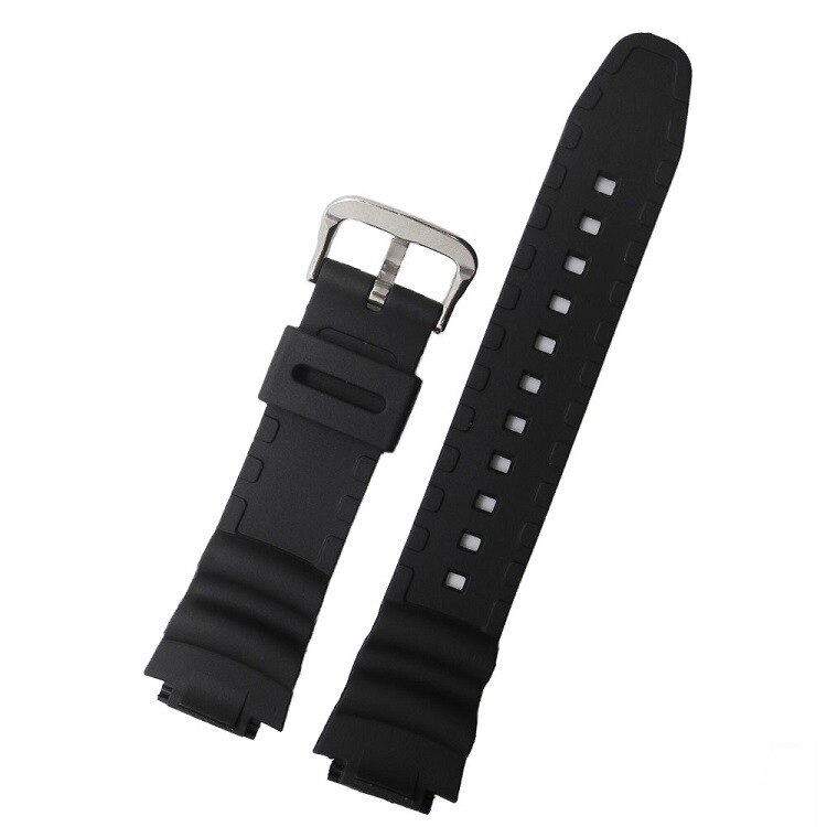 Byt ut 18mm klockarmband för casio ae -1000w aq -s810w w -s200h svart silikagel med verktygsband