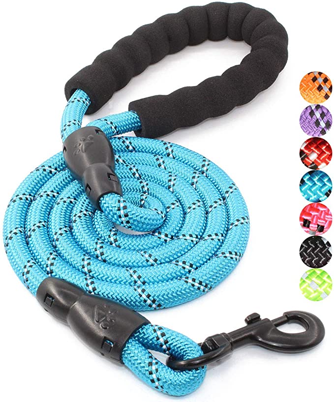 Duurzaam Grote Hond Carriers Leash Training Running Touw Handvat Medium Grote Honden Kraag Riemen Sterke Lead Touwen Voor Rottweiler: Blauw