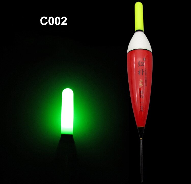 Flotador de pesca electrónico con luz LED, Boya Luminosa para pesca desde Roca, sin batería CR425, aparejo para pesca nocturna F27