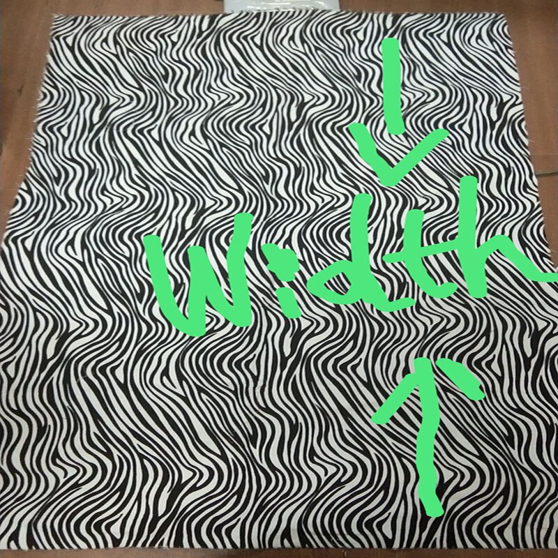 Pretty Thick Black White Zebra Stripe Printed Canvas Cotton Fabric 50x145cm Patchwork DIY Sewing tablecloth curtain pillow Home