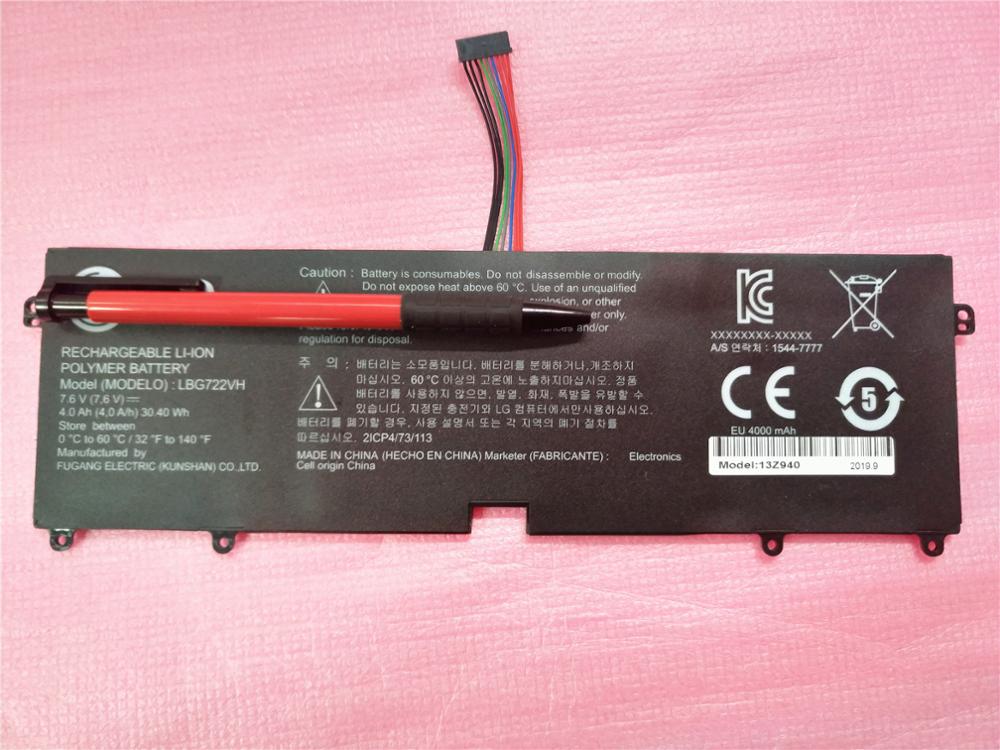 Batería de ordenador portátil LBP7221E LBM722YE para LG Gram 14Z960 13Z950 14Z950 batería de tableta portátil