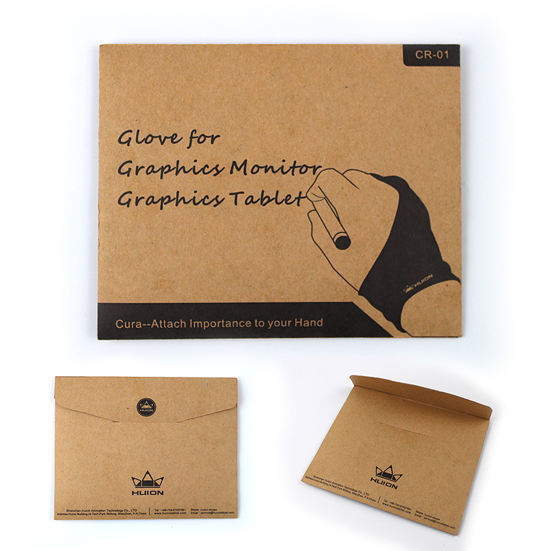 Huion guanto da disegno antivegetativo per tavoletta grafica tenere sotto controllo penna tavoletta da disegno digitale scatola luminosa tavolo da tracciamento formato libero 1 pz