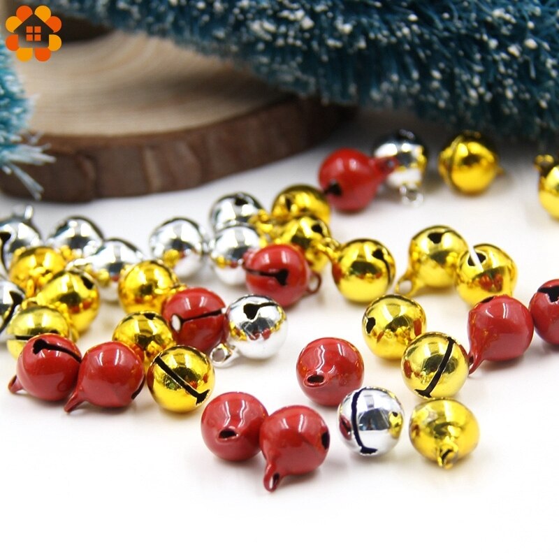 30 stuks losse kralen kleine hangers veelkleurige koperen belletjes voor kerstboom diy feest knutselen decoratie accessoires