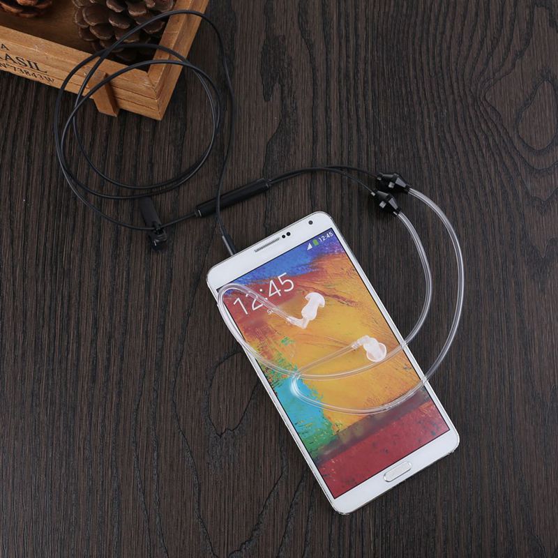 3.5Mm Plug Air Tube Anti-Straling Oortelefoon 2 Air Akoestische Buis Stereo Headset Voor Iphone Voor Samsung