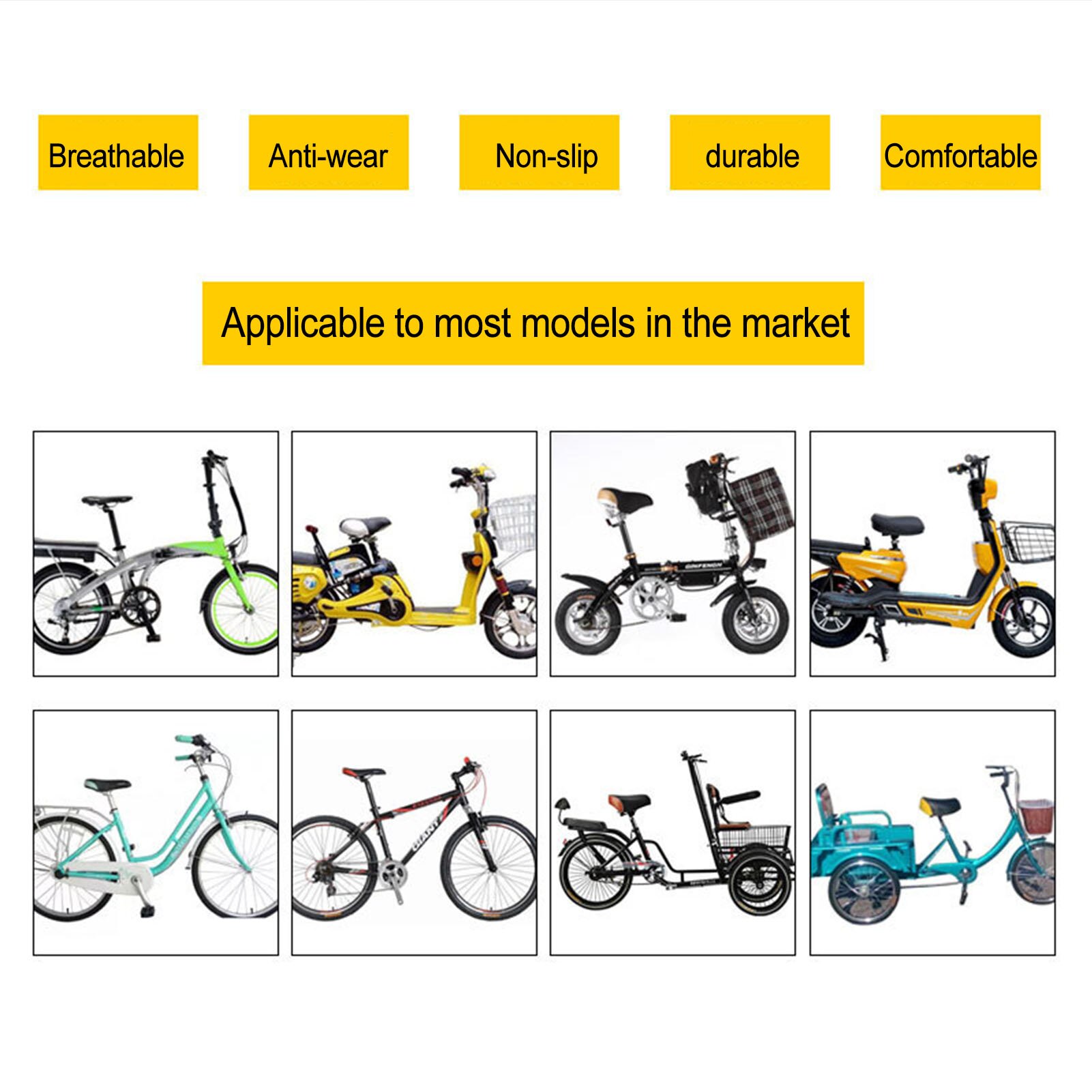 Szeroki wioślarz skuter siodełko e-rower miękka oddychająca poduszka robić siedzenia gąbka robić roweru akcesoria rowerowe