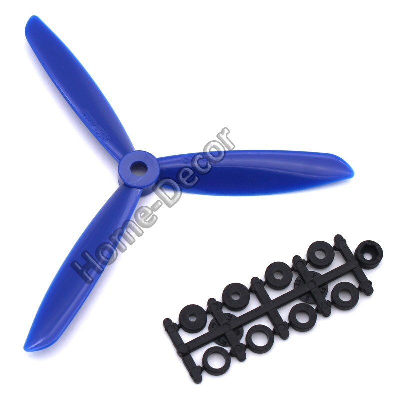 4 PCS 6mm ID Plastic Propeller For Plane Airplanes Model Windstick Propeller DIY UAV Propeller