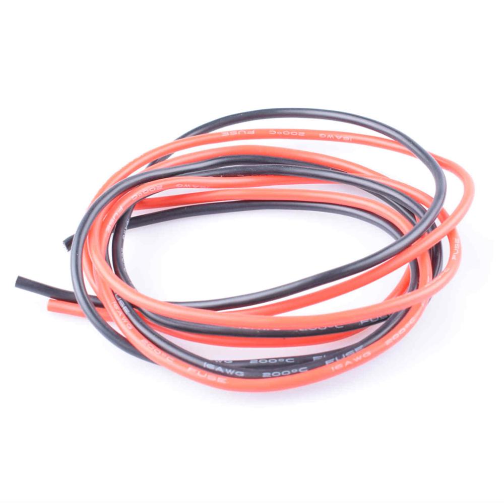 2 meter/los 10awg 12awg 14awg 16awg 18awg 20awg super weiche flexible fabrik gemacht elektrische kupfer silikon draht kabel: 16awg