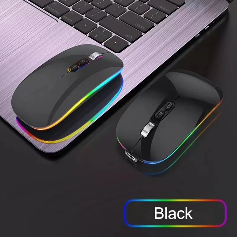 Dual Mode Bluetooth 2.4G Draadloze Muis One-Click Desktop Functie Type-C Oplaadbare Stille Achtergrondverlichting Muizen Voor Laptop Pc Nieuw
