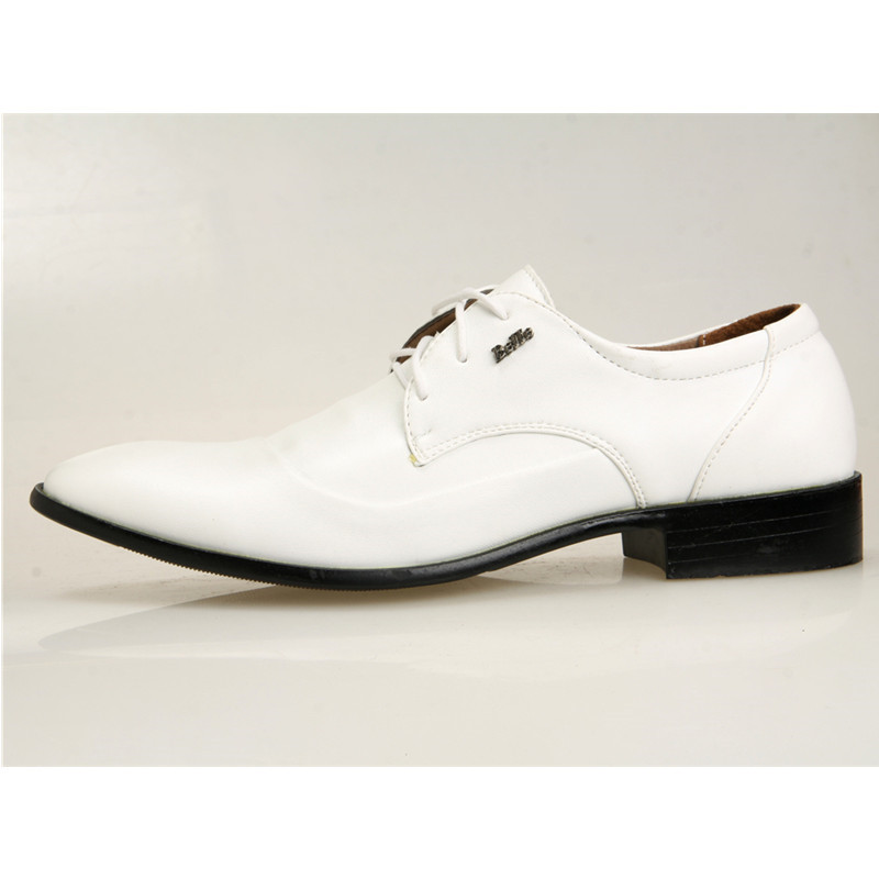 Läder oxford herr lägenheter skor casual brittisk stil män oxfords märke klänning skor för män